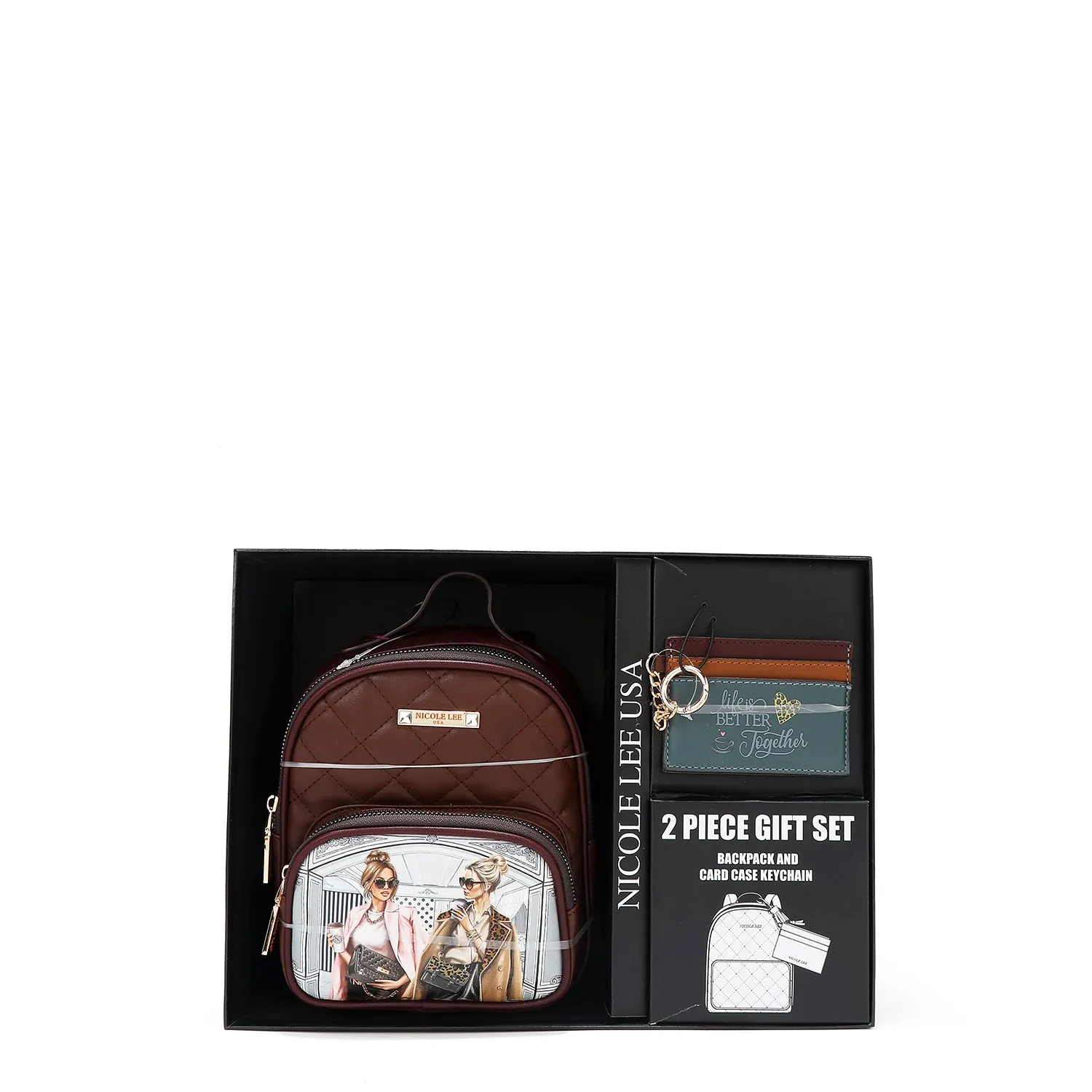 2 PIECE GIFT SET (Mini Backpack   Card Holder)