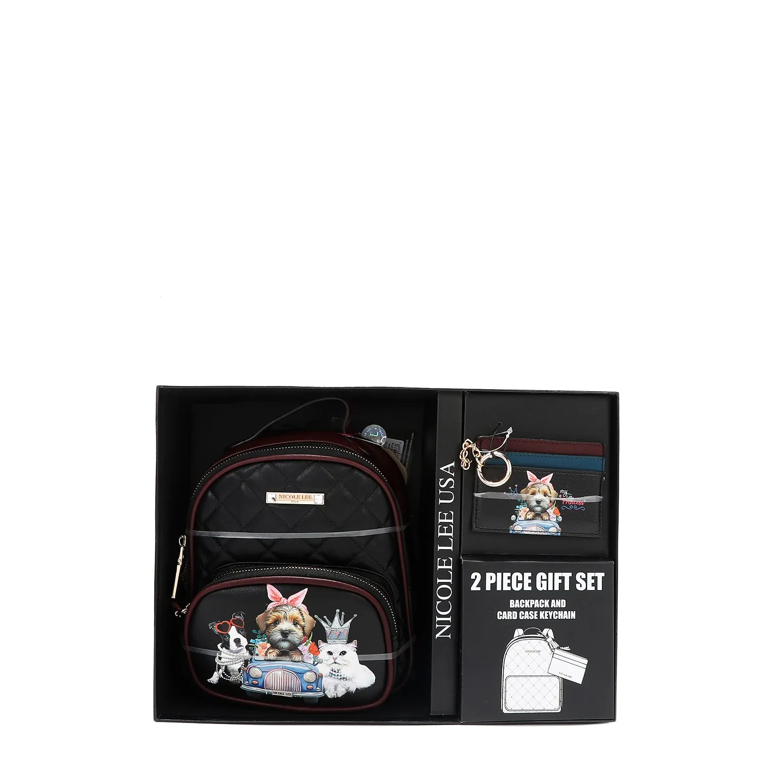 2 PIECE GIFT SET (Mini Backpack   Card Holder)