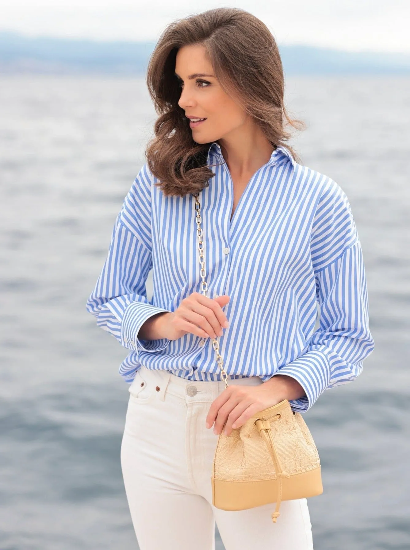 Adrienne Bucket Bag | Straw