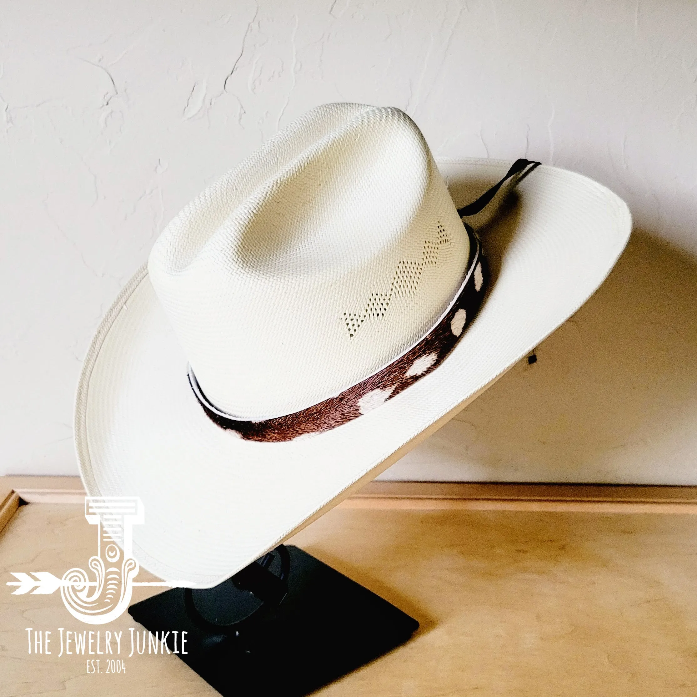 **Axis Deer Hair-on-Hide Leather Hat Band Only 951vv