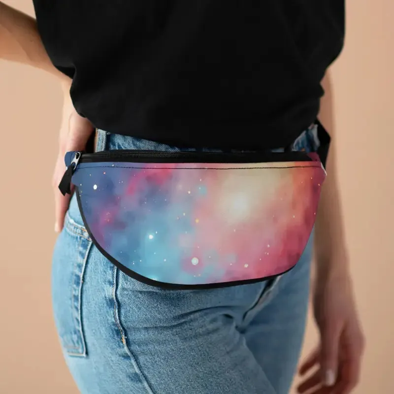 Bold Galaxy Print Fanny Pack for Festivals and Travel