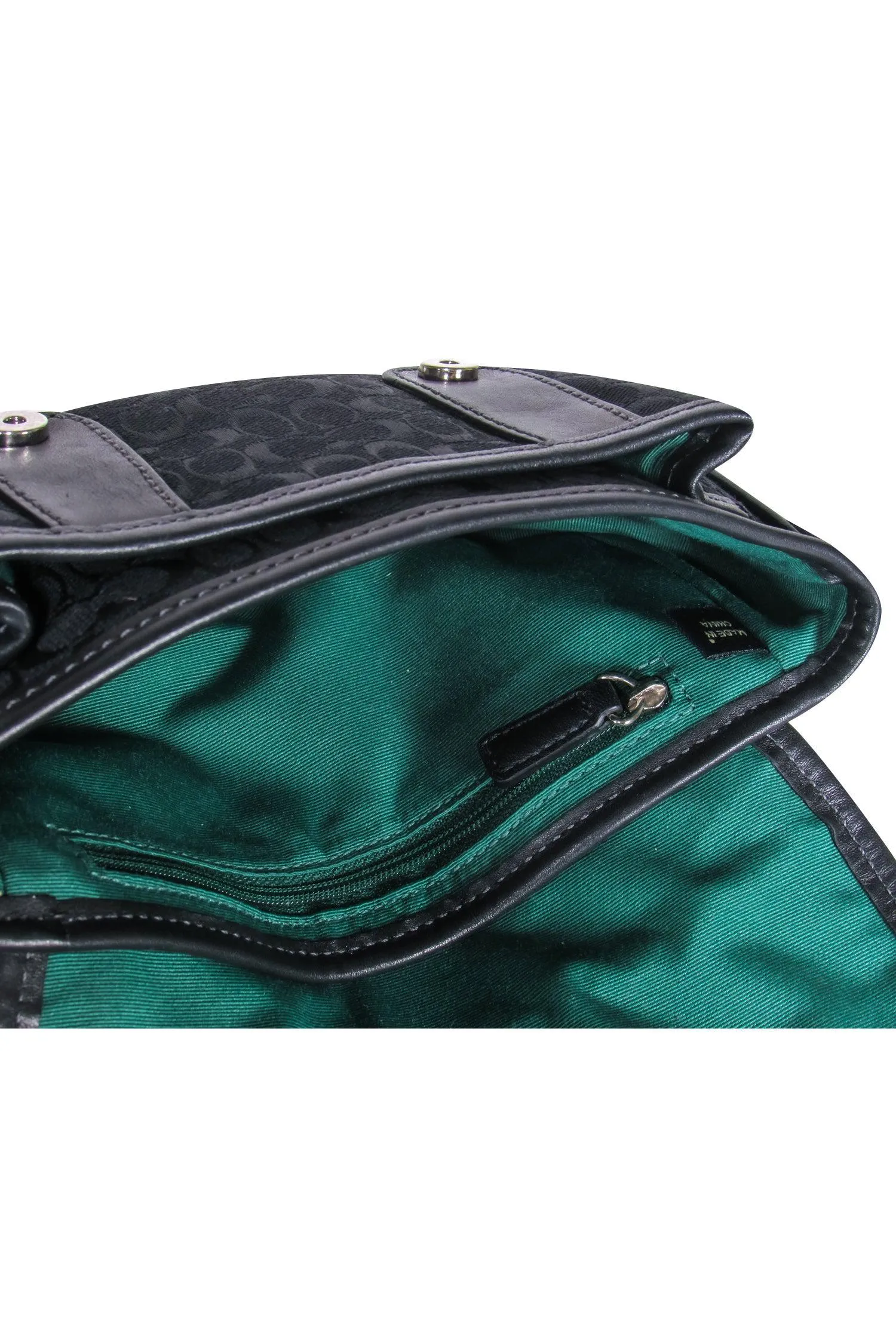 Coach - Black Monogram Print Fanny Pack
