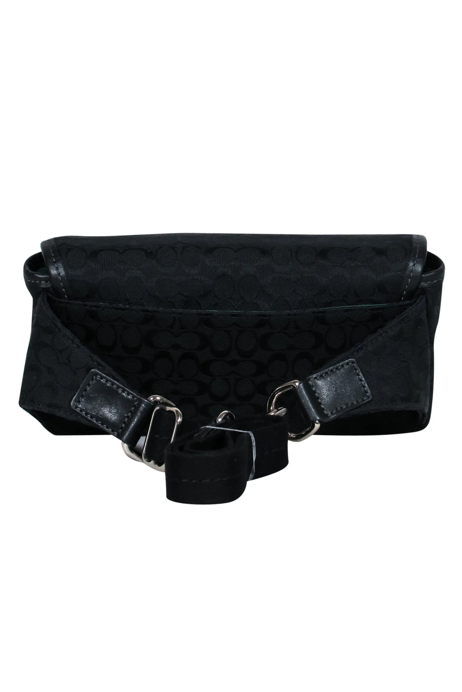 Coach - Black Monogram Print Fanny Pack