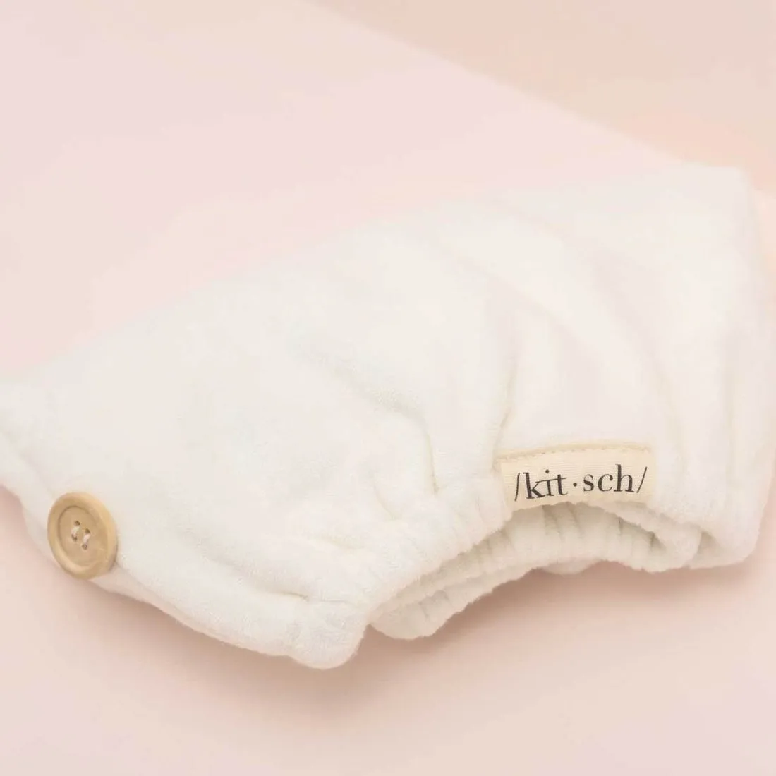 Eco-Friendly Microfiber Hair Towel (Ivory)