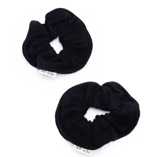 Eco-Friendly Towel Scrunchies (Black)