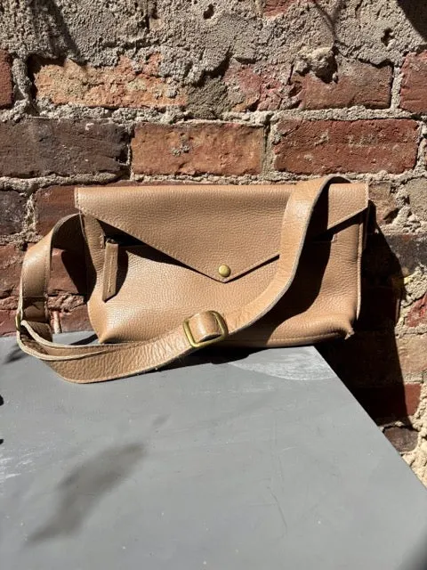 Kim White Seam Out Fanny Pack - Taupe