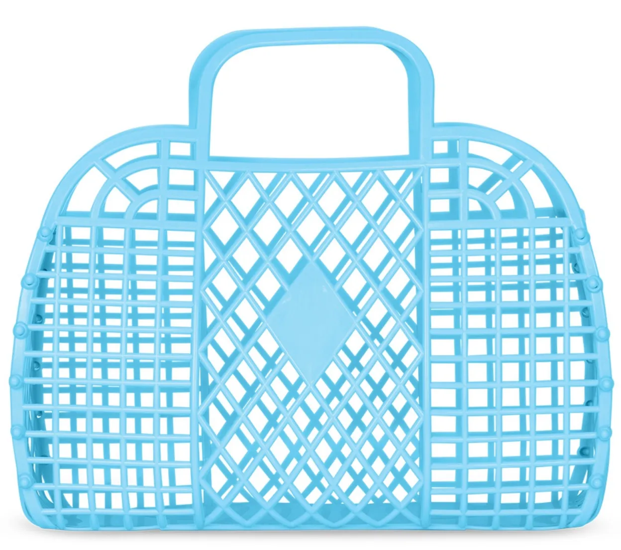 Large Blue Jelly Tote