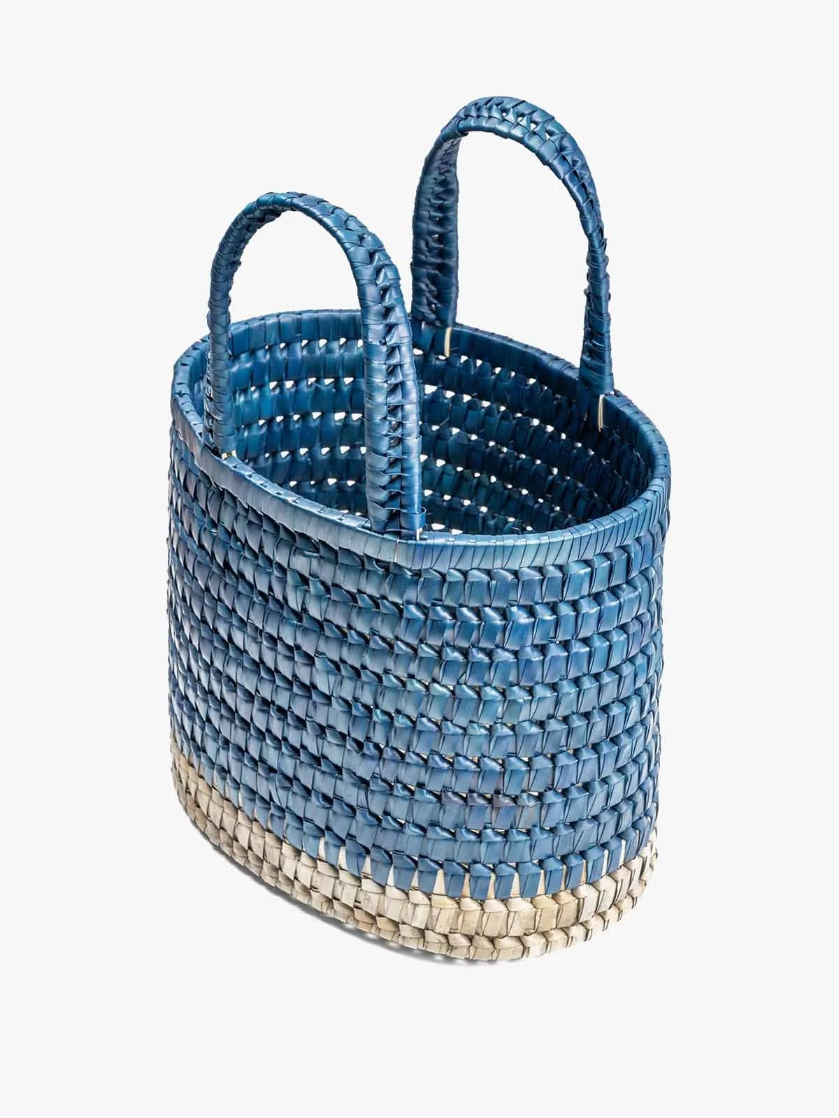 Market Basket Basket Large - Dark Blue