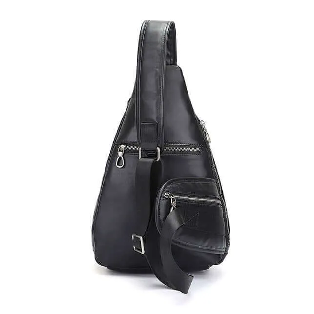 Men's Leather Sling Bag NZ | Spacious & Stylish Chest Bag