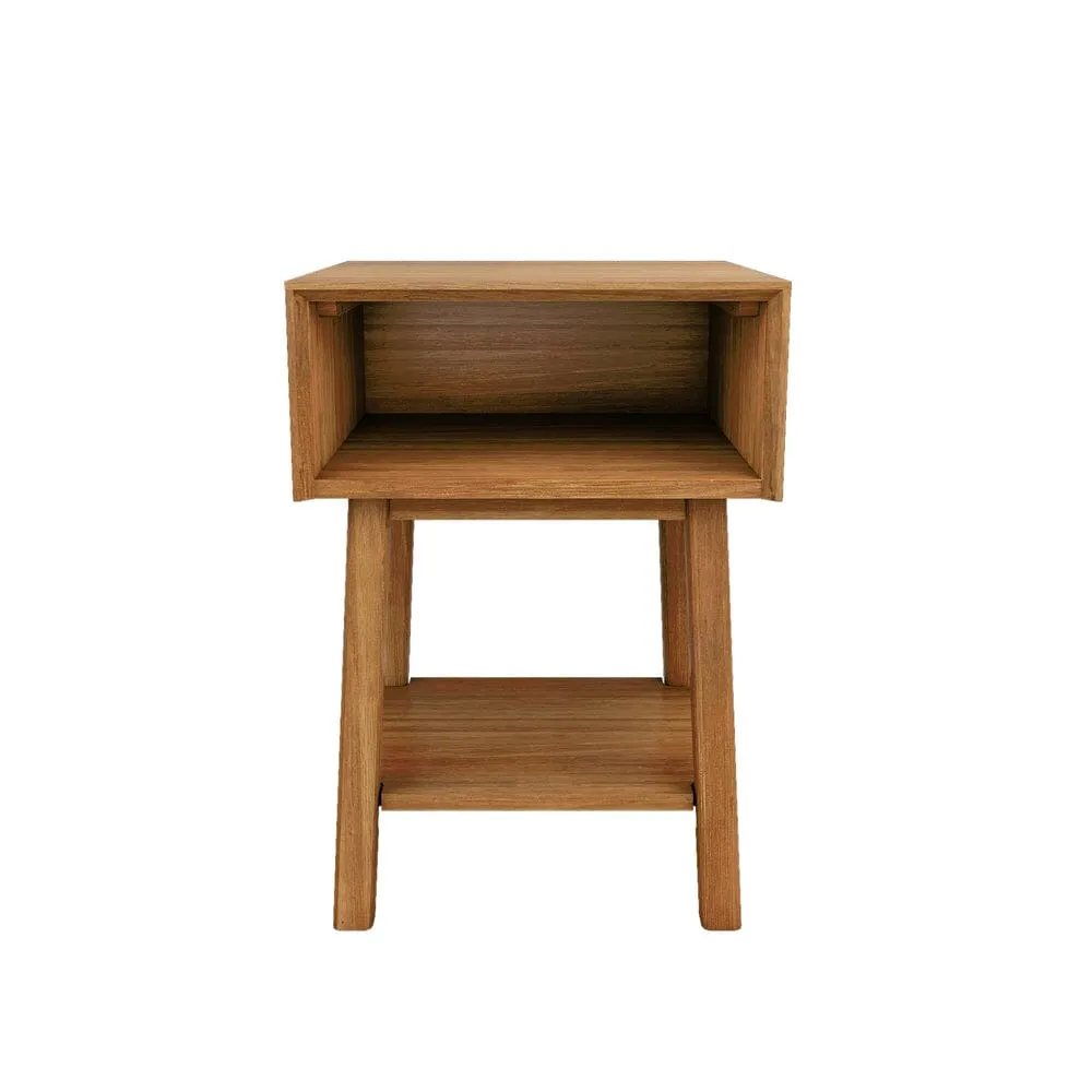 Mid-Century Modern Cubby Nightstand