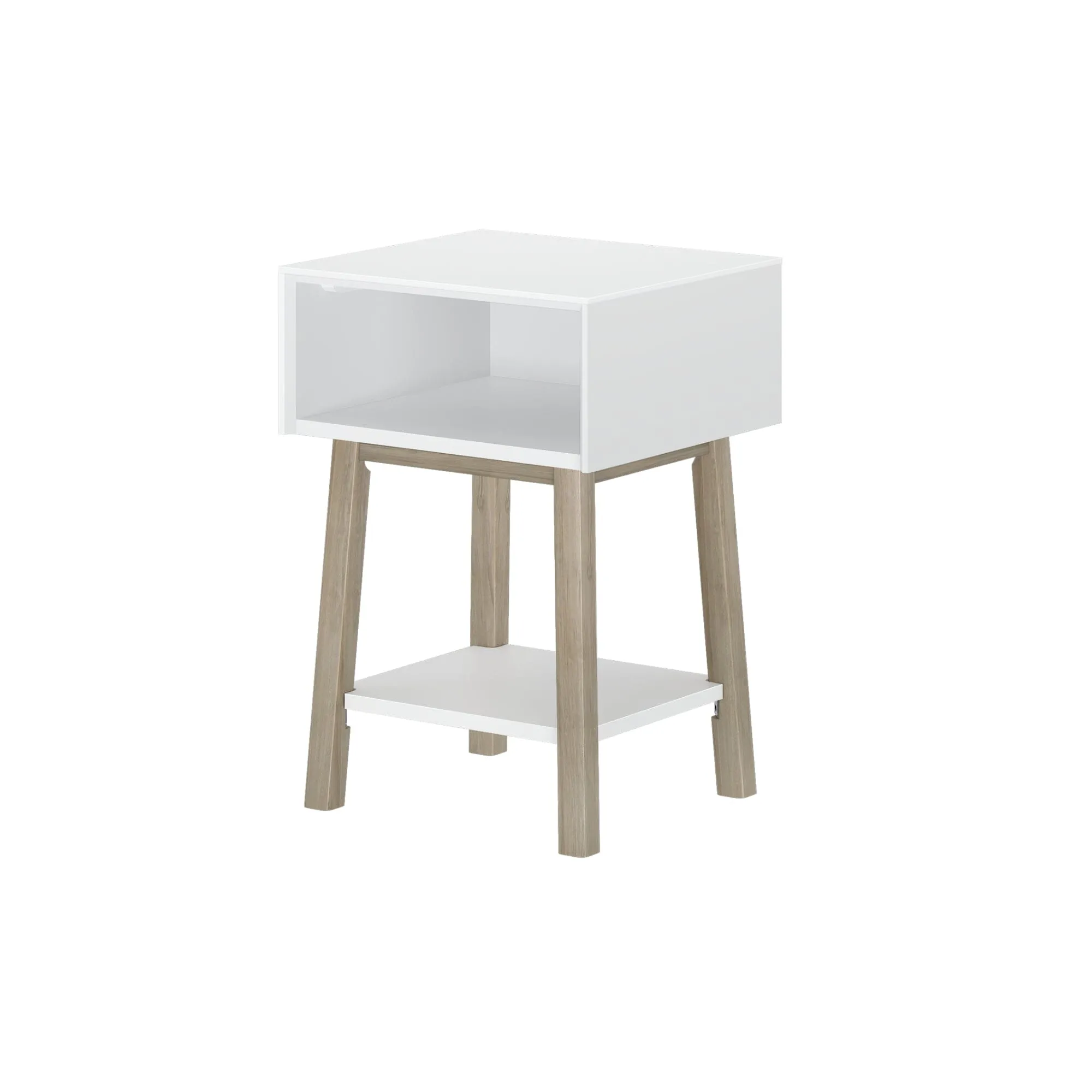 Mid-Century Modern Cubby Nightstand