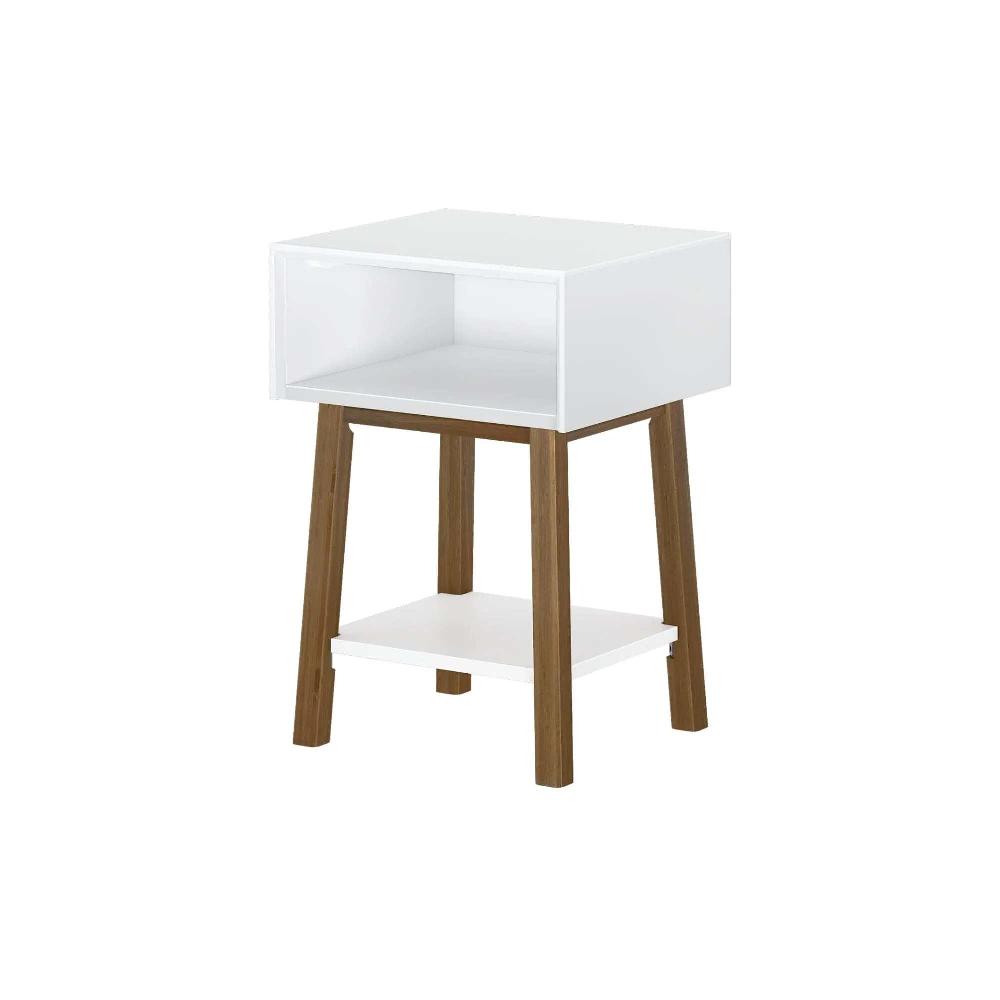 Mid-Century Modern Cubby Nightstand