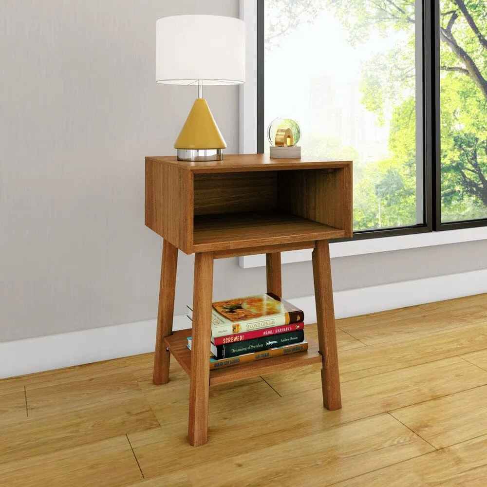 Mid-Century Modern Cubby Nightstand