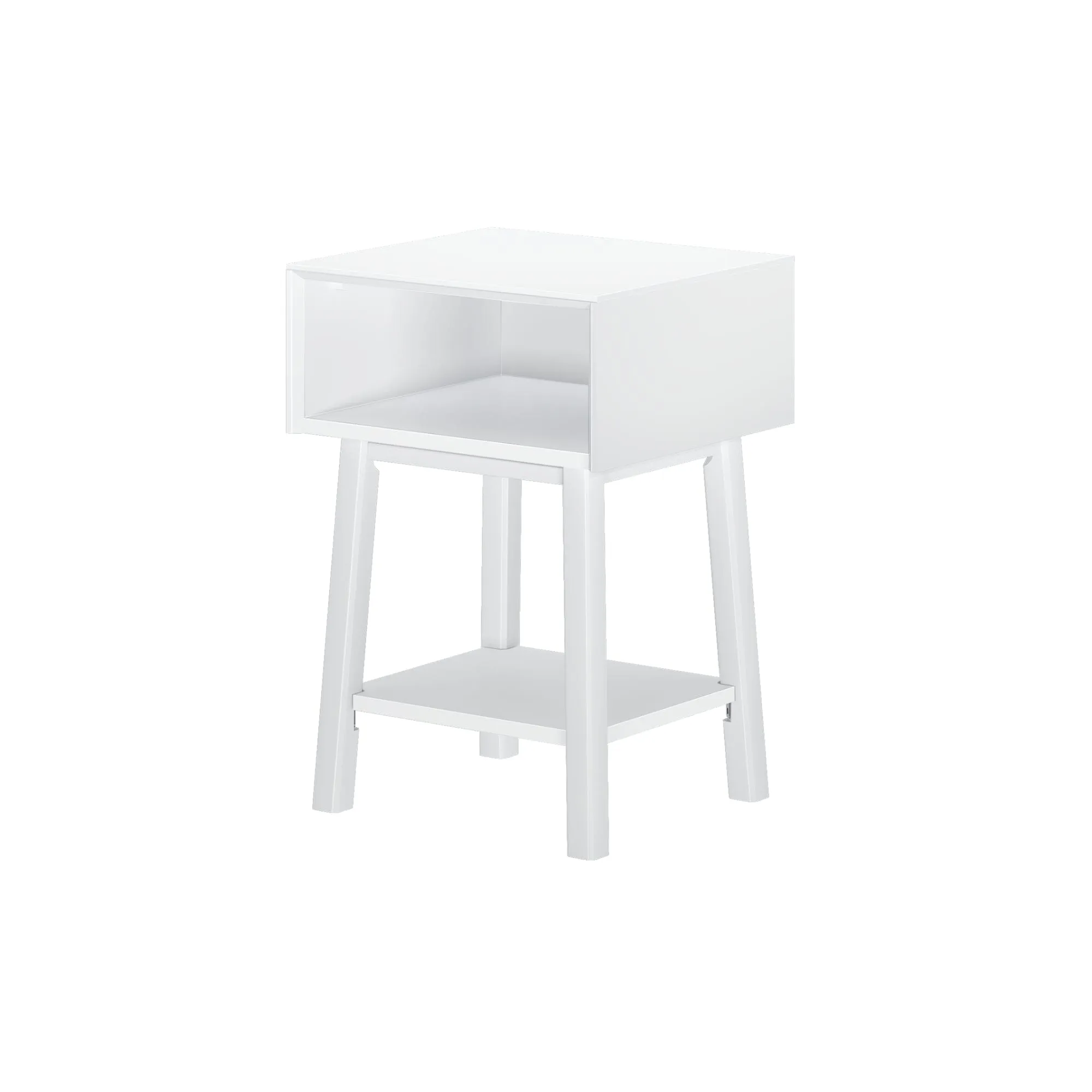 Mid-Century Modern Cubby Nightstand