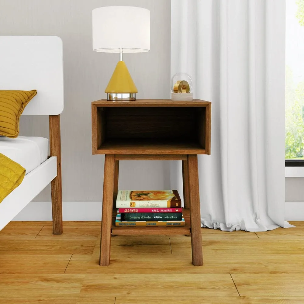 Mid-Century Modern Cubby Nightstand