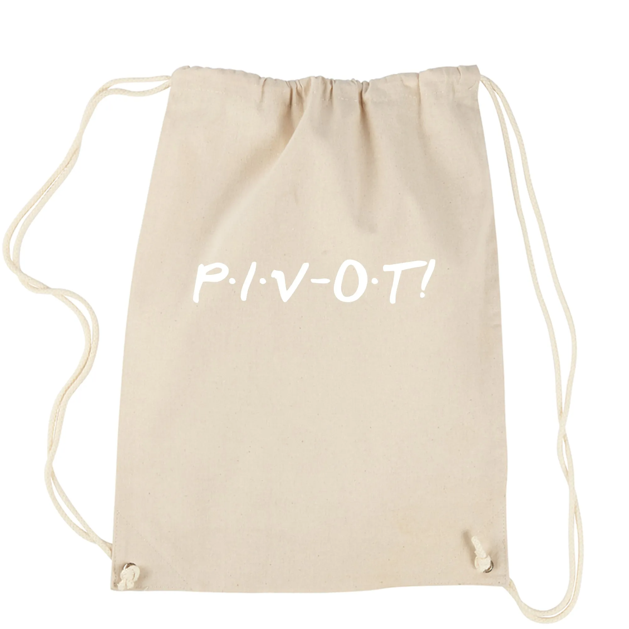 Pivot Friends Drawstring Backpack