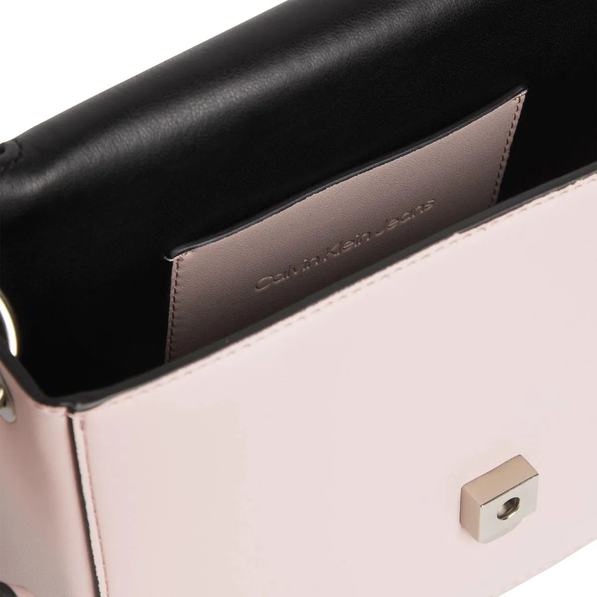 Sculpted Mono Boxy Flap Crossbody Blush