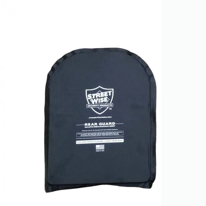 Streetwise 10 x 13 Inch Rear Guard Ballistic Shield and/or Backpack Insert