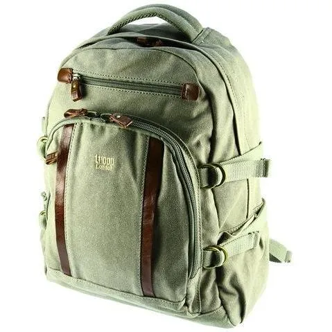 Troop London Classic Large Laptop Backpack Khaki