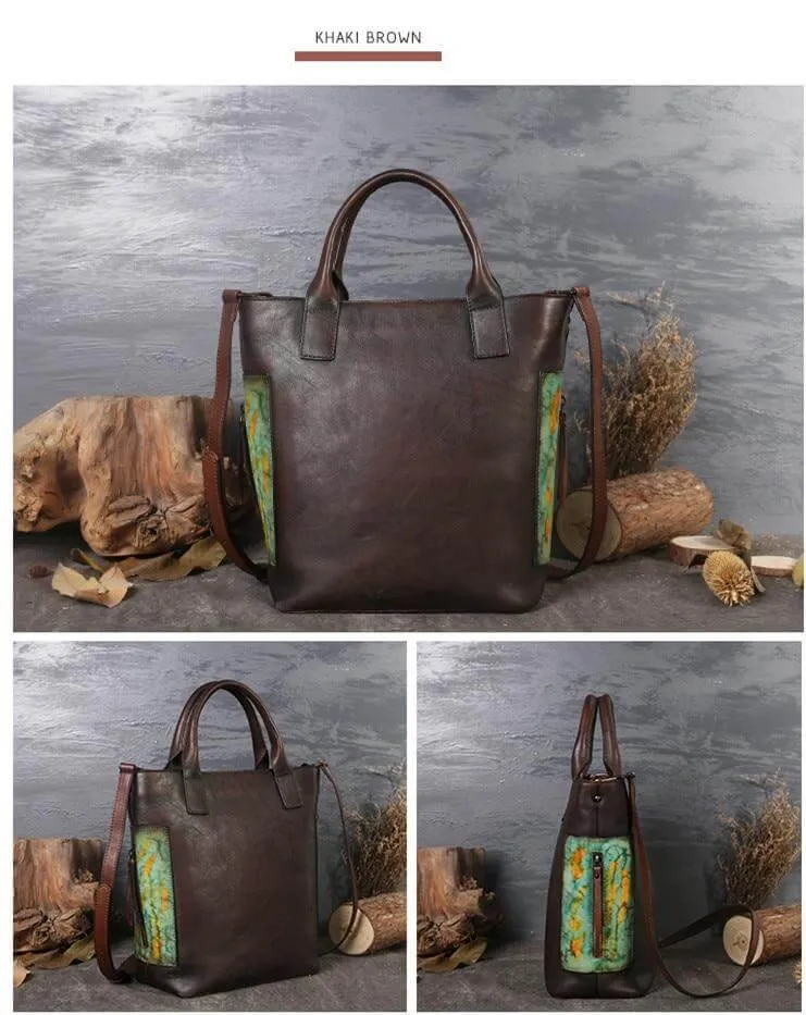Vintage Pure Leather Luxury Women One Shoulder Purse