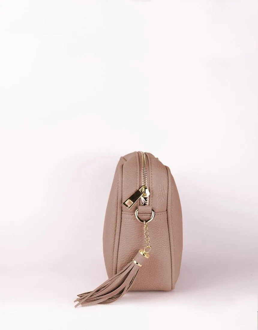 Zoe Crossbody Bag - Pink & Fuchsia Stripe