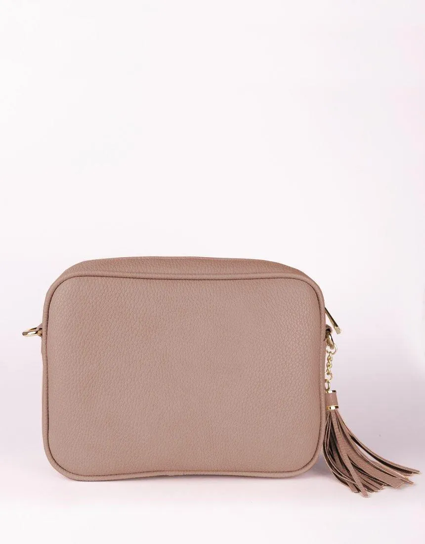 Zoe Crossbody Bag - Pink & Fuchsia Stripe